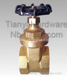 Horizontal Manual Brass Two General Formula Gate Valve for Flooding Water