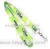 Green Bus Card Holder Lanyard With Swivel J-hook , 900 * 25mm