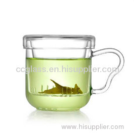 Clear Borosilicate Glass Tea Cup