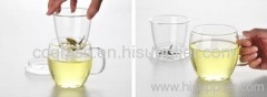 Hand Blown Insulated Borosilicate Glass Mug