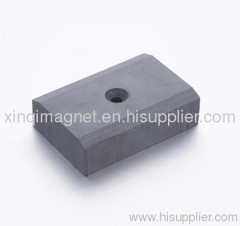 Ferrite special block with a hole shape magnets