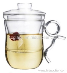 Hand Blown Insulated Borosilicate Glass Cup