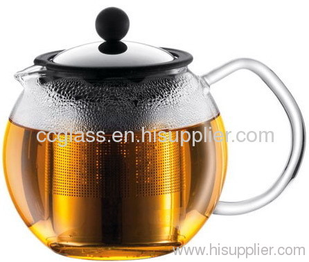 Wholesales Hand Blown Glass Teapot Coffee Pot