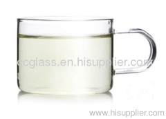 Hand Blown Pyrex Borosilicate Glass Cup