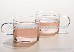 Hand Blown Pyrex Borosilicate Glass Cup