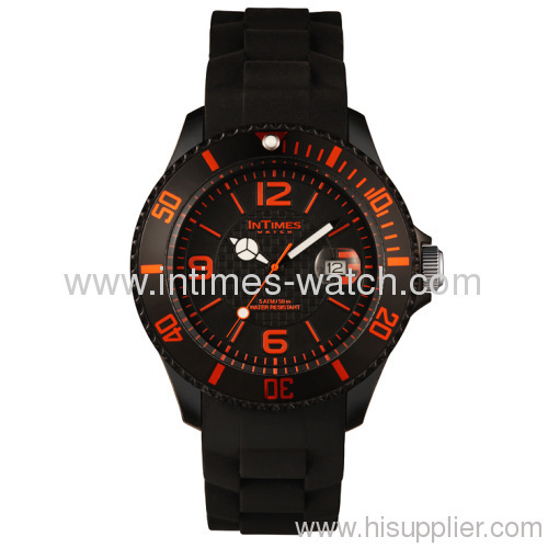 2013 china watches Intimes 44mm for men Japan movt plastic case 5ATM