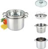 Eco-friendly cookware stainless steel pasta pot