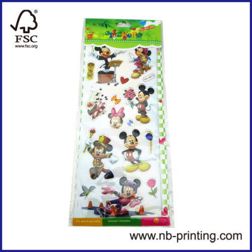 2013 hotsale disney/micky carton paper stickers for children