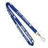 900 x 10mm Blue Tubular Lanyard , Sports Lanyards With Swivel J-hook