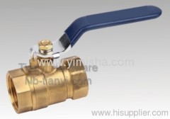 Horizontal Manual Brass Blue Handle Two General Formula Hard Seal Thread Ball valve