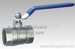 Horizontal Manual Brass Blue Handle Bi-directional Hard Seal Thread Ball valve