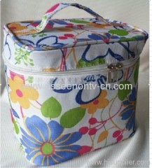 COOLER BAG, 600D, FLOWER PRINTED