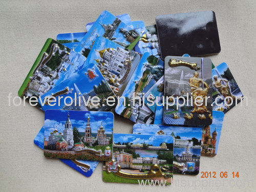 plastic 3D magnet for souvenir