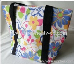 COOLER BAG, 600D, FLOWER PRINTED