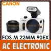 Canon EOS M Kit with 22mm lens & 90EX Flash White