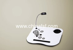 Laptop table cushion with removable led lights