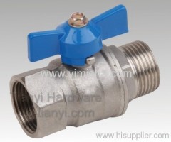 Horizontal Brass Butterfly Handle Ball Valve