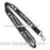 Black Polyester Reflective Lanyard Strap With Metal Egg Hook