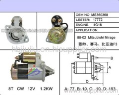 Mitsubishi auto starter motor