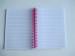 A5 size lined notebook