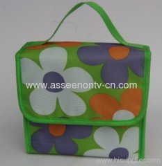 COOLER BAG, 600D, FLOWER PRINTED