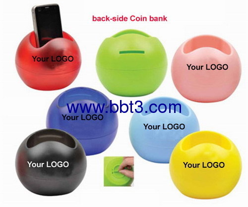 coin bank and phone holder