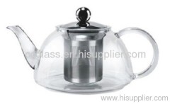 Hand Blown Borosilicate Glass Tea Pot