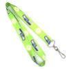 Green Polyester Heat Transfer Printing Lanyard With Swivel J-hook