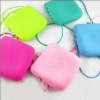 Charming silicone shopping bag with heart design