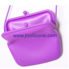 Charming silicone shopping bag with heart design