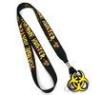 Polyester Heat Transfer Printing Lanyard With PVC Rubber Hanger