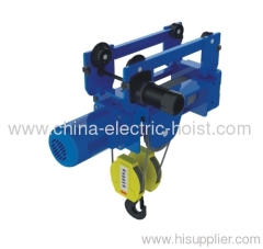 wire rope hoist with electric trolley