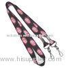 Sports Heat Transfer Printing Lanyard With Double Swivel J-hook