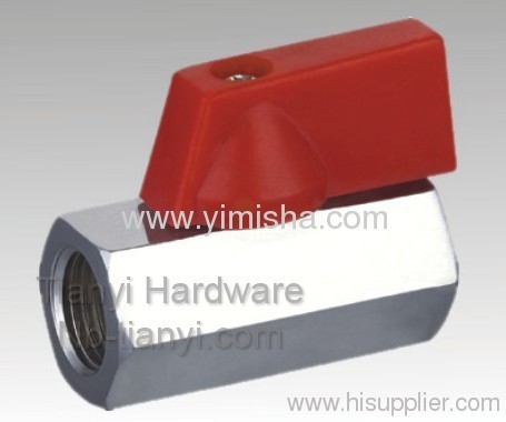 Horizontal Brass Red Handle Ball Valve