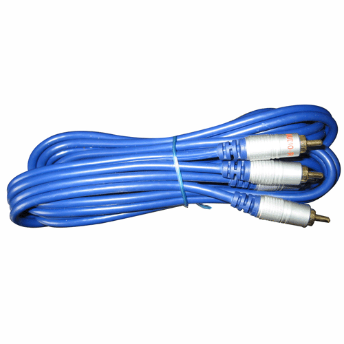 Blue wire RCA cable