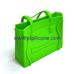 Lovely silicone shopping handbag with smile face