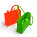 Lovely silicone shopping handbag with smile face