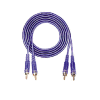 Purple wire RCA cable