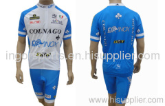 Cool Max Sublimated Cycling Wear Breathable Fabric Jersey And Bib Shorts