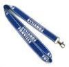 Blue Polyester Silk Screen Printing Lanyards , Reflective Lanyard