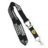 Flat Polyester Company ID Holder Lanyard With Half Metal Hook