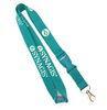 20mm Flat Green Polyester Lanyard For Key , Camera , ID Card