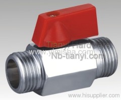 Brass Ball Valve with Red Color Handle