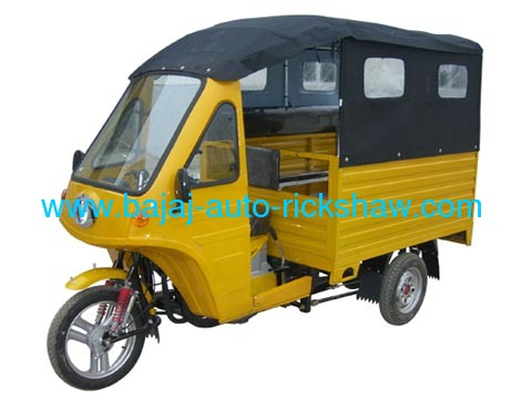 passenger cargo bajaj autorickshaw mobile shop tricycle