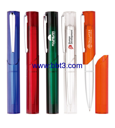 Promotional columnar shape ballpen with translucent box