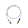 Snowy white wire RCA cable