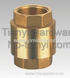 Vertical Brass Spring Check Valve