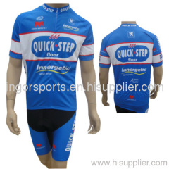 Pro Team Summer Cycling Shirt And Bib Shorts Bike Sublimated Clothing For Men