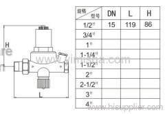 YIMISHA Brass Pressure Reducing Valve