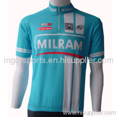Sublimated Printing Short Sleeves Cycling Tee Shirt Bike Apparel For Men